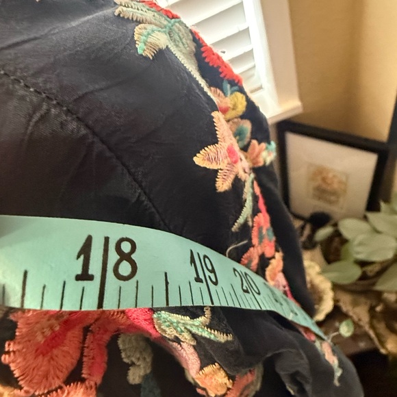 Johnny Was Dark Blue Dress with Colorful Embroidery - Picture 6 of 8